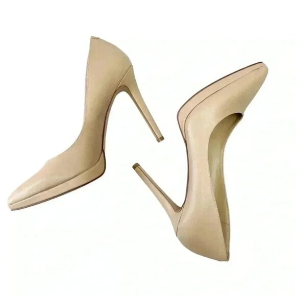 BCGBeneration Pumps Pointy Toe High Heel Platform Stilettos Nude Court Shoes 7 - Picture 15 of 16